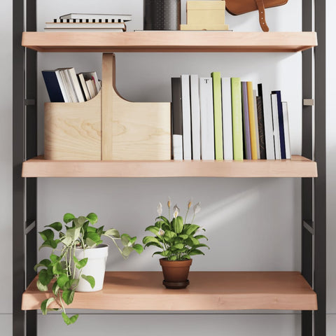 ZNTS Wall Shelf Light Brown 80x40x cm Treated Solid Wood Oak 363667