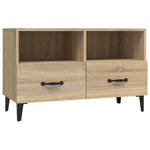 TV Cabinet Sonoma Oak 80x36x50 cm Engineered Wood 812594