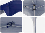 Pop-up Party Tent 290 x 290 x 245 cm Blue 42019846