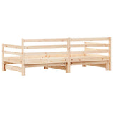 Daybed with Trundle without Mattress 90x200 cm Solid Wood 836147