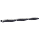 Raised Garden Bed Anthracite 600 x 80 x 24 cm cold-rolled steel 8006532