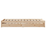 Bed Frame without Mattress 90x200 cm Solid Wood Pine 3301656