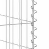 Gabion Wall for Garbage Bins Galvanised Steel 325x100x110 cm 151301