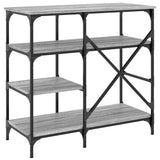 Baker's Rack Grey Sonoma 90x40x84 cm Engineered Wood and Metal 845424