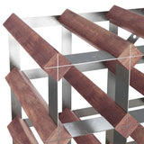 Wine Rack for 72 Bottles Brown Solid Wood Pine 340894