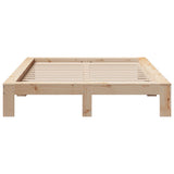 Bed Frame without Mattress 150x200 cm King Size Solid Wood Pine 3308735