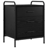 Bedside Cabinet Black Oak 48 x 36.5 x 60 cm Engineered Wood 8013530