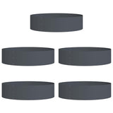 Planter Ring 5 pcs Anthracite 80 x 80 x 20 cm Cold-rolled Steel 873625