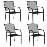 Garden Dining Set Anthracite Steel 3187970