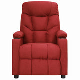 Recliner Chair Wine Red Fabric 339085