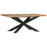 Dining Table Varied wood colours and black legs Reclaimed wood 285966