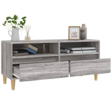 TV Cabinet Grey Sonoma 100x34.5x44.5 cm Engineered Wood 831899