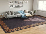 Rug Washable Black and Gold 400x300 cm 136629
