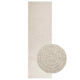 Rug ZIZUR Cream 80x250 cm Jute Look Indoor and Outdoor 4010374