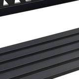 Garden Bench Black 120 cm Steel 366541