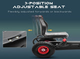 Kids Pedal Go Kart, with Adjustable Seat, Inflatable Tyres - Red T3398P348333