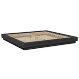 Bed Frame without Mattress Black 200x200 cm 3281162