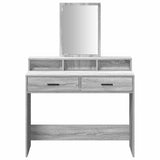 Dressing Table Grey Sonoma 100 x 41 x 140 cm Engineered Wood 865150