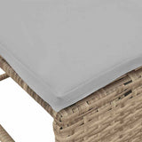 Garden Sofa Set 6 pcs Beige and light grey Poly Rattan 4104704