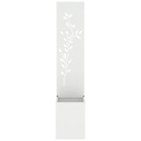 Garden Privacy Screen White 32 x 32 x 150 cm Cold-rolled steel 876407