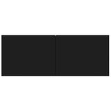 5 Piece TV Cabinet Set Black Engineered Wood 3114431