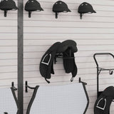 Saddle Rack Wall Mounted Black Iron 172427