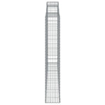 Arched Gabion Baskets 2 pcs 300x30x180/200 cm Galvanised Iron 3146593