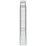 Arched Gabion Baskets 3 pcs 300x30x180/200 cm Galvanised Iron 3146594