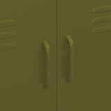Storage Cabinet Olive Green 80x35x101.5 cm Steel 336135