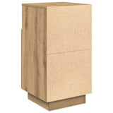 Bedside Cabinet with 2 Drawers Artisan Oak 36x36x68 cm 858594