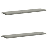 2-Piece Bench Cushions SOEST 2 pcs 100% Polyester Grey 949119