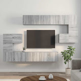 10 Piece TV Cabinet Set Grey Sonoma Engineered Wood 3120306