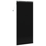 Venetian Blind Black 100 x 250 cm 35 mm Solid Paulownia Wood 42015516