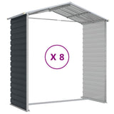 Garden Shed Anthracite 191x725x198 cm Galvanised Steel 3188260