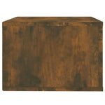 ZNTS Wall-mounted Bedside Cabinets 2 pcs Smoked Oak 50x36x25 cm 816851