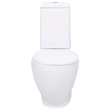 ZNTS Ceramic Toilet Back Water Flow White 240376