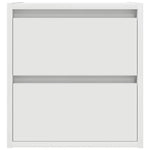 ZNTS Wall-mounted Bedside Cabinet White 38x34x40 cm 861247