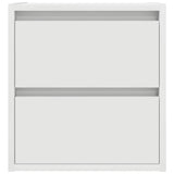 ZNTS Wall-mounted Bedside Cabinet White 38x34x40 cm 861247