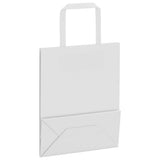 Paper Bags 250 pcs with Handles White 18x8x22 cm 4101838