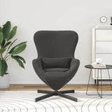 Egg Chair Dark Grey 63 x 73 x 90 cm Fabric 42002771
