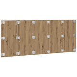 Bed Headboard Artisan Oak 200x1.5x80 cm Engineered Wood 856829