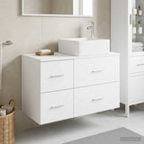 Bathroom Furniture Set 2 pcs White Engineered Wood 3403960