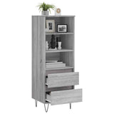 Highboard Grey Sonoma 40x36x110 cm Engineered Wood 831514