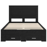 Bed Frame with Drawer with Headboard Manual Engineered Wood 3410343