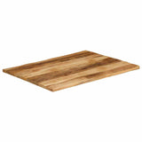 Table Top Live Edge 100x80x3.8 cm Solid Wood Rough Mango 370700