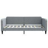 Daybed with Mattress Light Grey 90x190 cm Fabric 3196883
