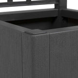 Garden Planter Anthracite 36 x 36 x 140 cm Polypropylene 42006500