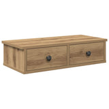Wall Shelf with Drawers Artisian Oak 60x28x15 cm Engineered Wood 859949