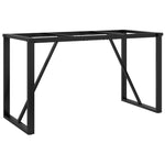 ZNTS Dining Table Legs O-Frame 120x60x73 cm Steel 357886