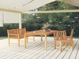 Garden Dining Set Teak Teak Wood 4 Piece Durable 3157157